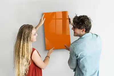 Quadro magnético de apagar a seco laranja