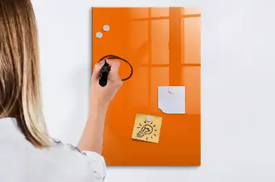 Quadro magnético de apagar a seco laranja