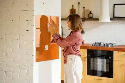 Quadro magnético de apagar a seco laranja