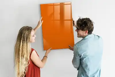 Quadro magnético de apagar a seco laranja