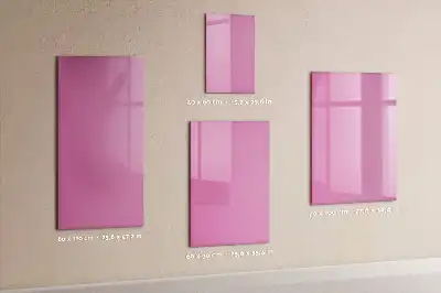 Quadro magnético de apagar a seco na cor rosa