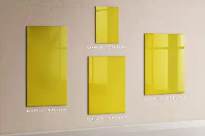Quadro magnético de apagar a seco amarelo-claro