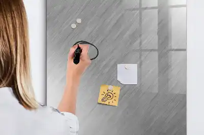 Quadro magnético de apagar a seco com acabamento em brilho metálico