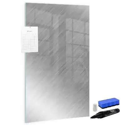 Quadro magnético de apagar a seco com acabamento em brilho metálico