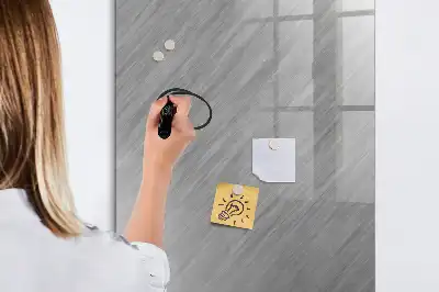 Quadro magnético de apagar a seco com acabamento em brilho metálico