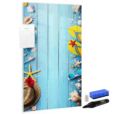 Quadro magnético de apagar a seco kit de praia