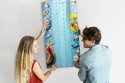 Quadro magnético de apagar a seco kit de praia