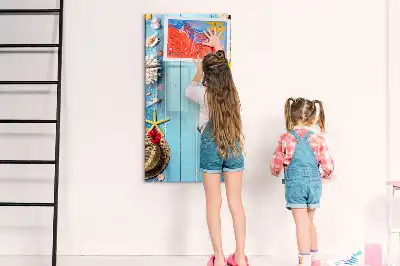 Quadro magnético de apagar a seco kit de praia