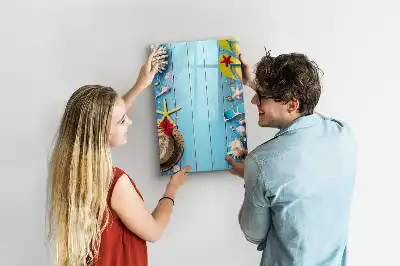 Quadro magnético de apagar a seco kit de praia