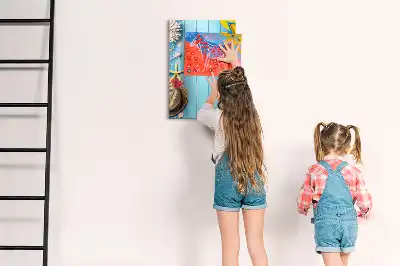 Quadro magnético de apagar a seco kit de praia
