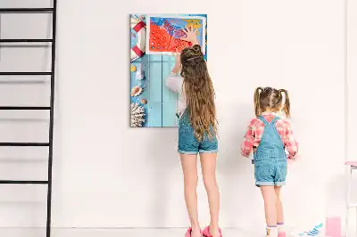 Quadro magnético de apagar a seco conjunto temático para amantes da praia