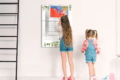Quadro magnético de apagar a seco lista de tarefas para hoje