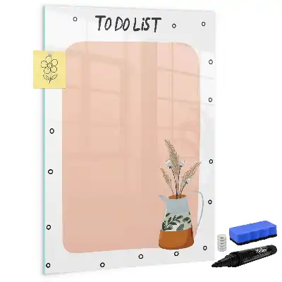 Quadro magnético de apagar a seco para lista de tarefas