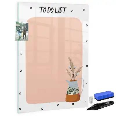Quadro magnético de apagar a seco para lista de tarefas