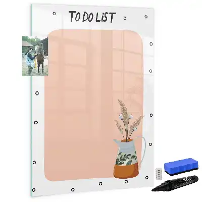 Quadro magnético de apagar a seco para lista de tarefas