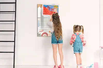 Quadro magnético de apagar a seco planner diário