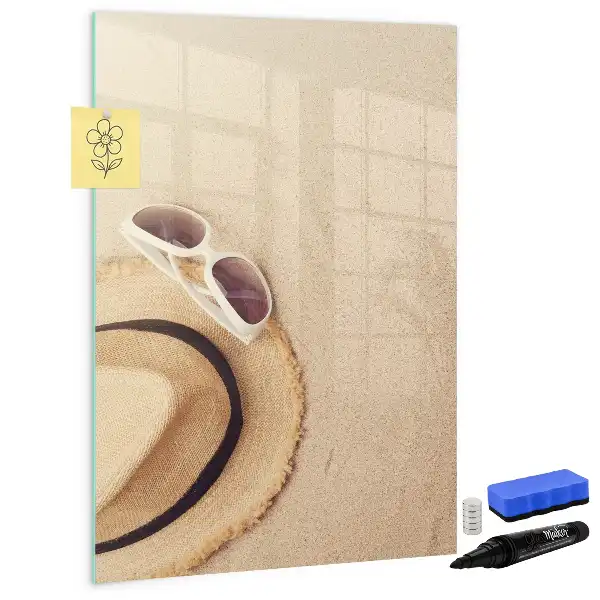 Quadro magnético de apagar a seco modelo Duna de areia