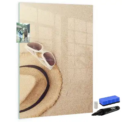 Quadro magnético de apagar a seco modelo Duna de areia