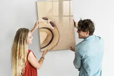 Quadro magnético de apagar a seco modelo Duna de areia