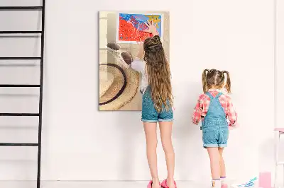 Quadro magnético de apagar a seco modelo Duna de areia