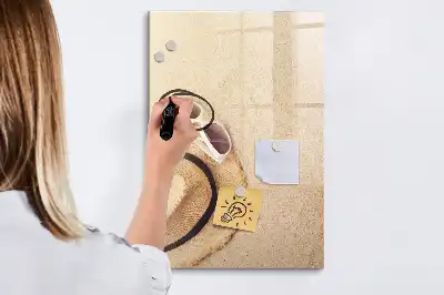 Quadro magnético de apagar a seco modelo Duna de areia