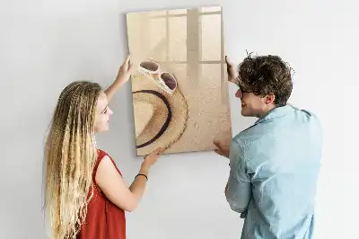 Quadro magnético de apagar a seco modelo Duna de areia
