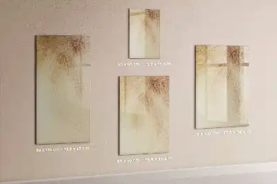 Quadro magnético de apagar a seco estampa de folhas de palmeira