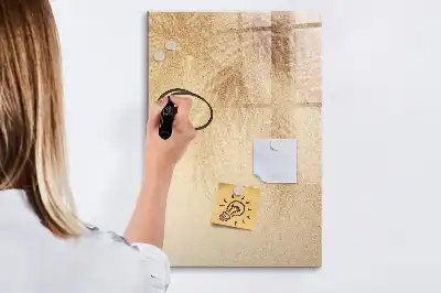 Quadro magnético de apagar a seco estampa de folhas de palmeira