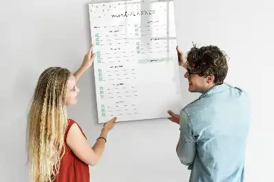 Quadro de planeamento de refeições magnético de apagar a seco
