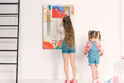 Quadro magnético de apagar a seco estampa flor de verão