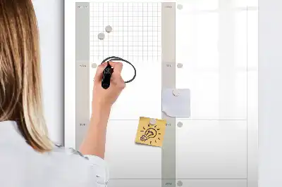 Plano semanal magnético quadro de apagar a seco