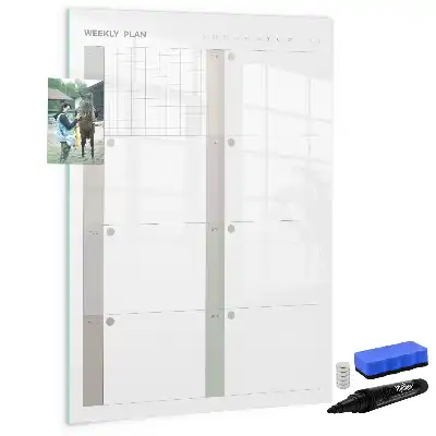 Plano semanal magnético quadro de apagar a seco