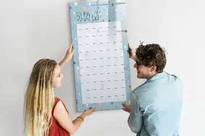 Quadro magnético de apagar a seco para lista de tarefas