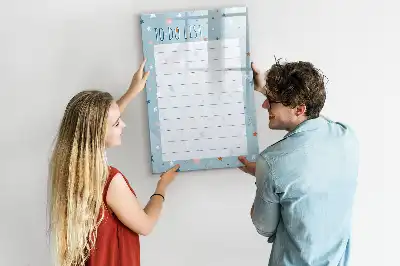 Quadro magnético de apagar a seco para lista de tarefas