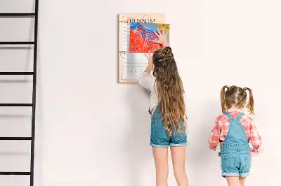 Quadro magnético de apagar a seco lista de tarefas