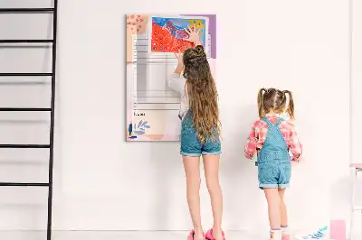 Quadro magnético de apagar a seco para lista de tarefas