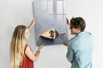 Quadro magnético de apagar a seco pedaço de bolo