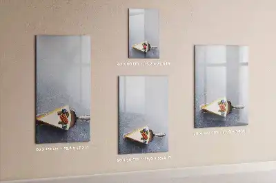 Quadro magnético de apagar a seco pedaço de bolo