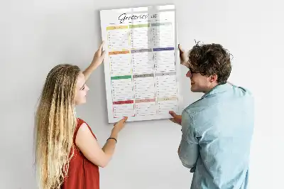 Quadro magnético de apagar a seco para lista de compras