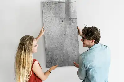 Quadro magnético de apagar a seco na cor concreto claro