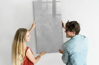 Quadro magnético de apagar a seco na cor concreto claro