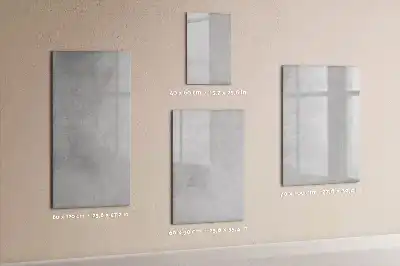 Quadro magnético de apagar a seco na cor concreto claro