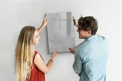 Quadro magnético de apagar a seco na cor concreto claro