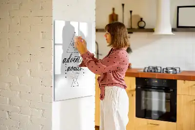 Quadro magnético de apagar a seco modelo Aventura