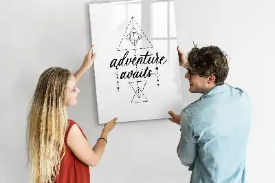 Quadro magnético de apagar a seco modelo Aventura