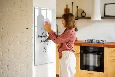 Quadro magnético de apagar a seco modelo Aventura