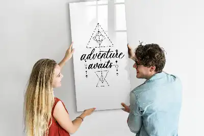 Quadro magnético de apagar a seco modelo Aventura