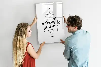 Quadro magnético de apagar a seco modelo Aventura