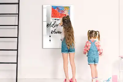 Quadro magnético de apagar a seco modelo Aventura