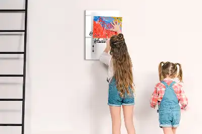 Quadro magnético de apagar a seco modelo Aventura